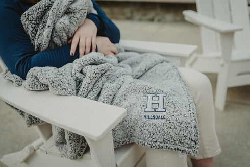 Frost Grey Sherpa Blanket